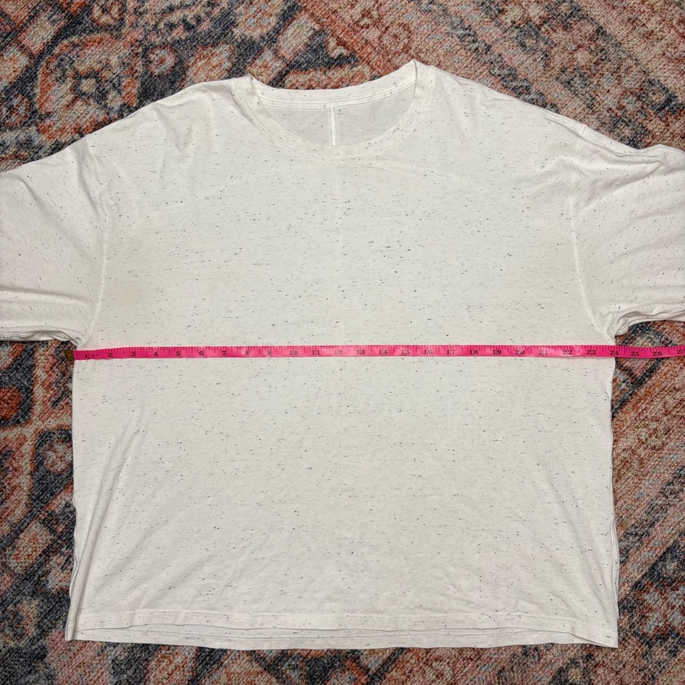 Lululemon LA Relaxed 3/4 Sleeve Crew Neck Top Size 10 - Picture 9 of 12